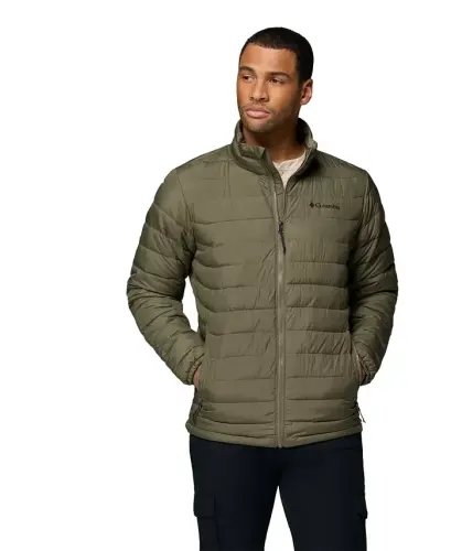 Men's Powder Lite II Puffer Jacket - Stone green 