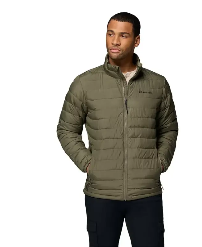 Men's Powder Lite II Puffer Jacket - Stone green - COLUMBIA