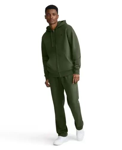 Men's Powerblend Fleece Full Zip Hoodie - Chive - Champion (1)