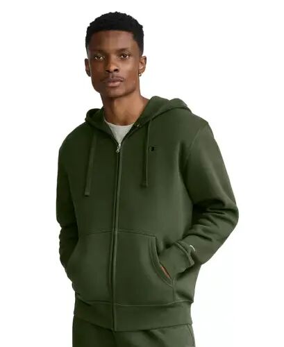 Men's Powerblend Fleece Full Zip Hoodie - Chive - 1