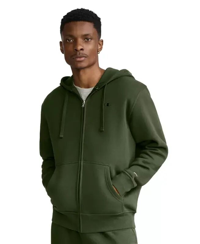 Men's Powerblend Fleece Full Zip Hoodie - Chive - Champion