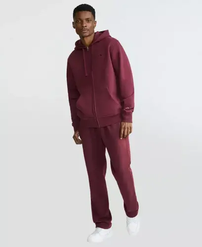 Men's Powerblend Fleece Full Zip Hoodie - Windsor Wine - CHAMPION (1)