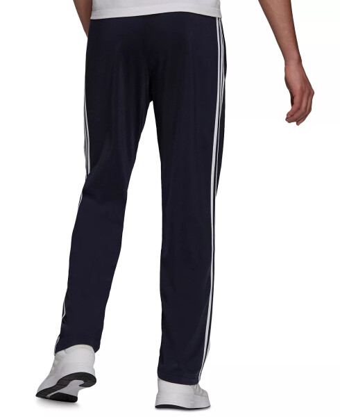 Men's Primegreen Essentials Warm-Up Open Hem 3-Stripes Track Pants Dark Grey Heather/Black - 5