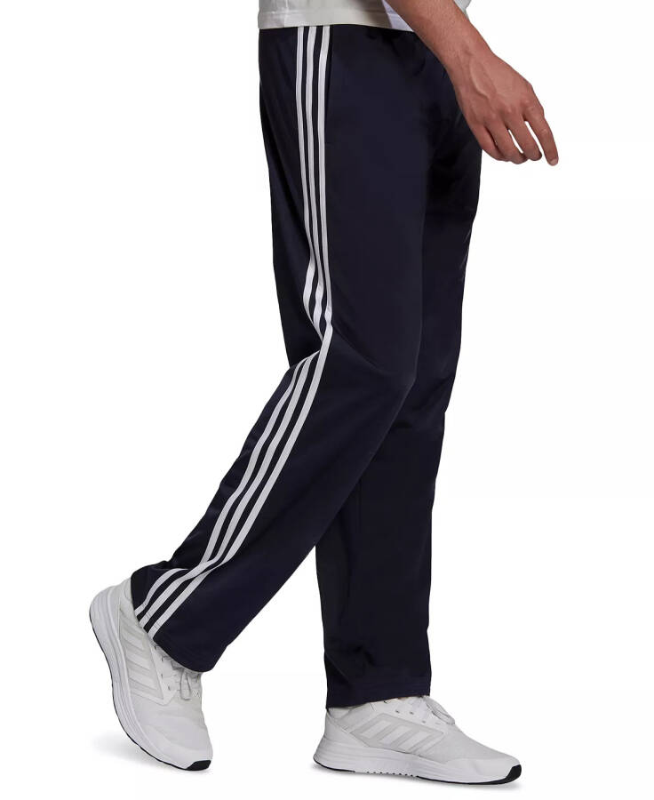 Men's Primegreen Essentials Warm-Up Open Hem 3-Stripes Track Pants Dark Grey Heather/Black - 6