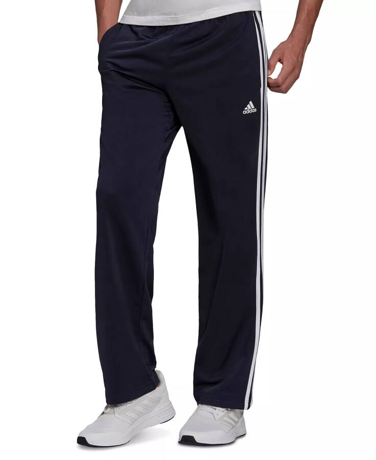 Men's Primegreen Essentials Warm-Up Open Hem 3-Stripes Track Pants Legend Ink/White - 1