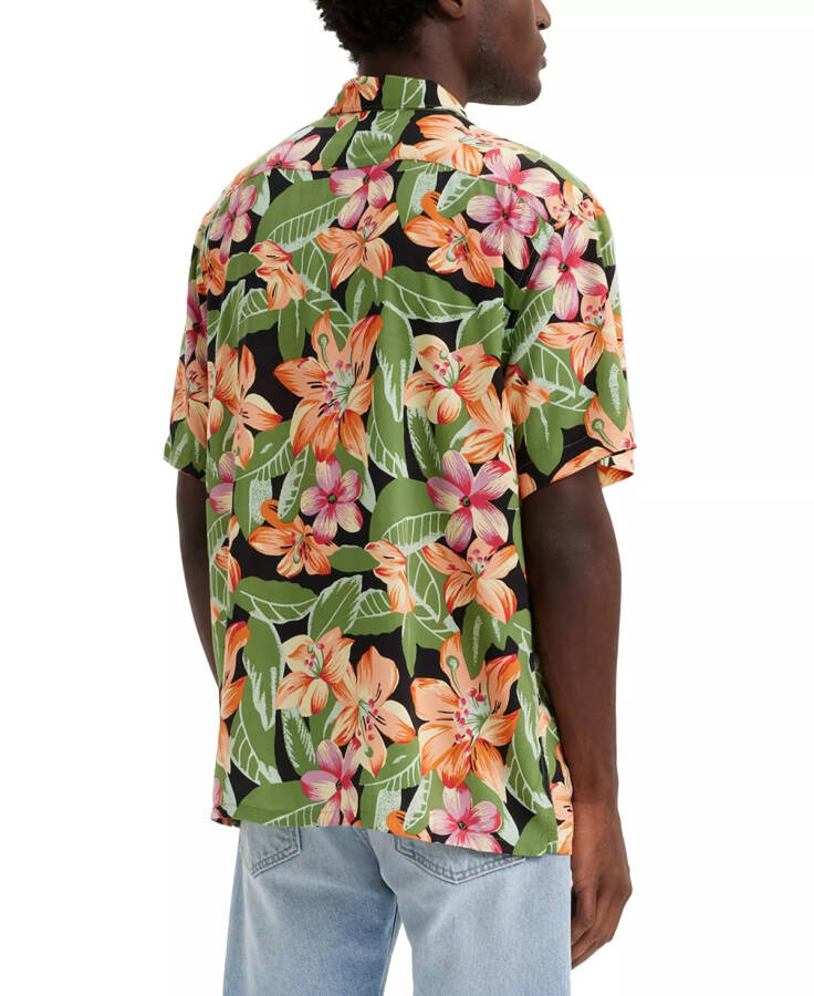 Men's Printed Relaxed Short-Sleeve Camp Shirt Andromeda - 2