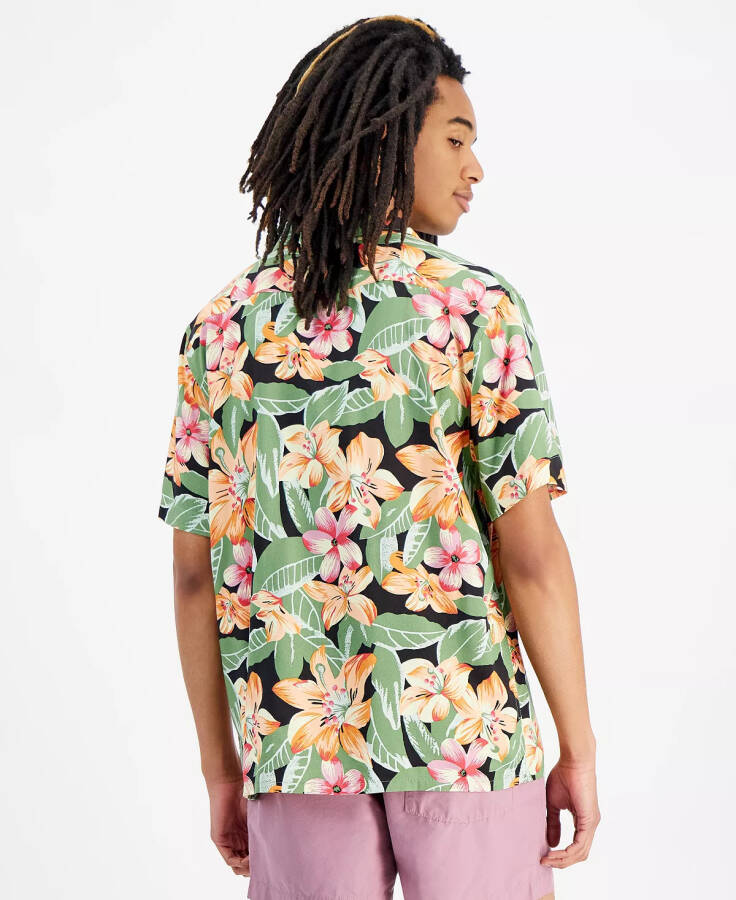 Men's Printed Relaxed Short-Sleeve Camp Shirt Andromeda - 4