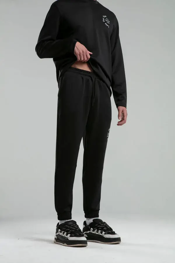 Men's Printed Scuba Jogger Black - 8