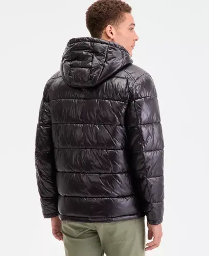 Men's Puffer Jacket - Dark Olive - 6