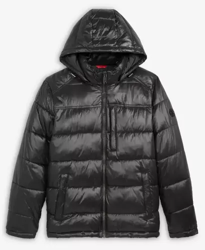 Men's Puffer Jacket - Dark Olive - 7