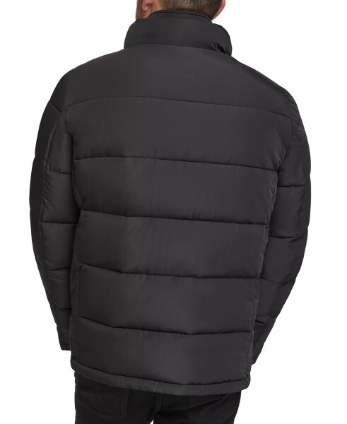 Men's Puffer With Set In Bib Detail, Created for Modazone Black - 2