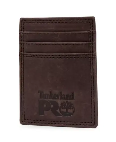 Men's Pullman Front Pocket Wallet-Dark Brown - 1
