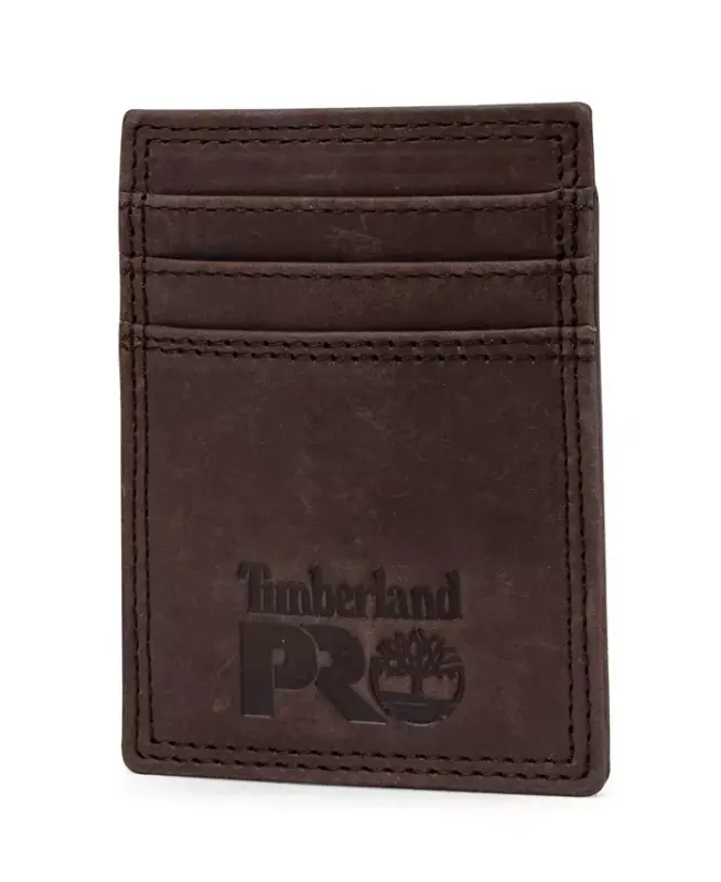 Men's Pullman Front Pocket Wallet-Dark Brown - 1