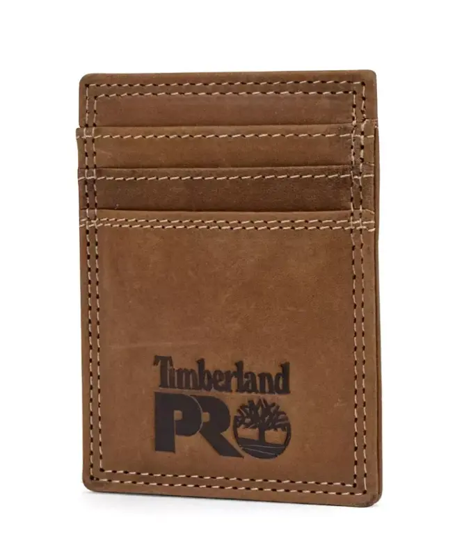 Men's Pullman Front Pocket Wallet-Wheat - TIMBERLAND