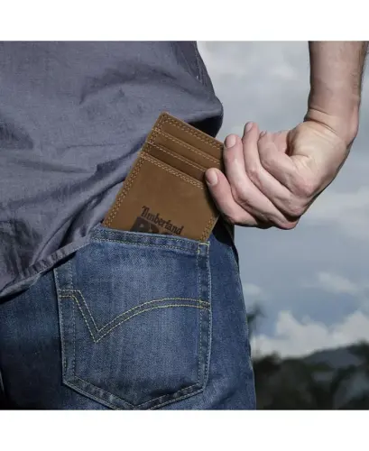Men's Pullman Front Pocket Wallet-Wheat - 3