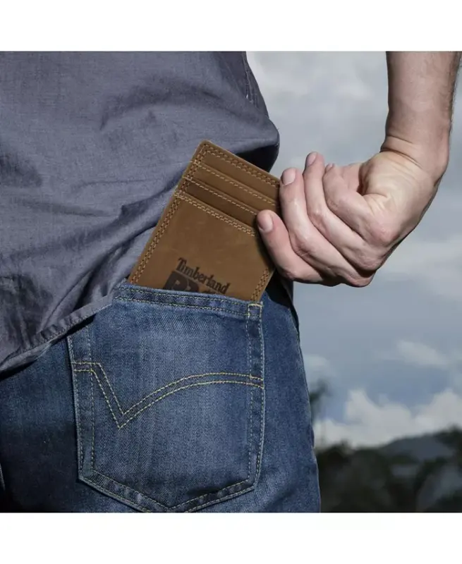 Men's Pullman Front Pocket Wallet-Wheat - 3