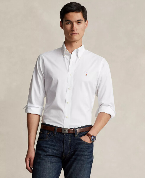 Men's Purepress Cotton Oxford Shirt White - 1