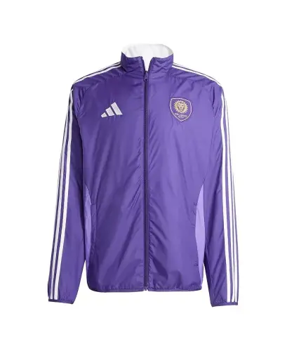 Men's Purple/White Orlando City SC 2025 Anthem Reversible Full-Zip Jacket-Purple, White - 1