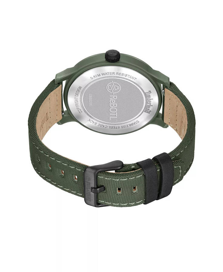 Men's Quartz Driscoll Green Nylon Strap Watch, 46mm Green - 3