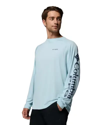 Men's Terminal Tackle Long-Sleeve T-Shirt - Marine Light/Nocturnal Logo - 3