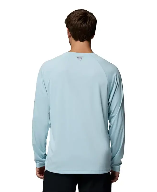 Men's Quick Dry Long-Sleeve T-Shirt - Marine Light/Nocturnal Logo - 6
