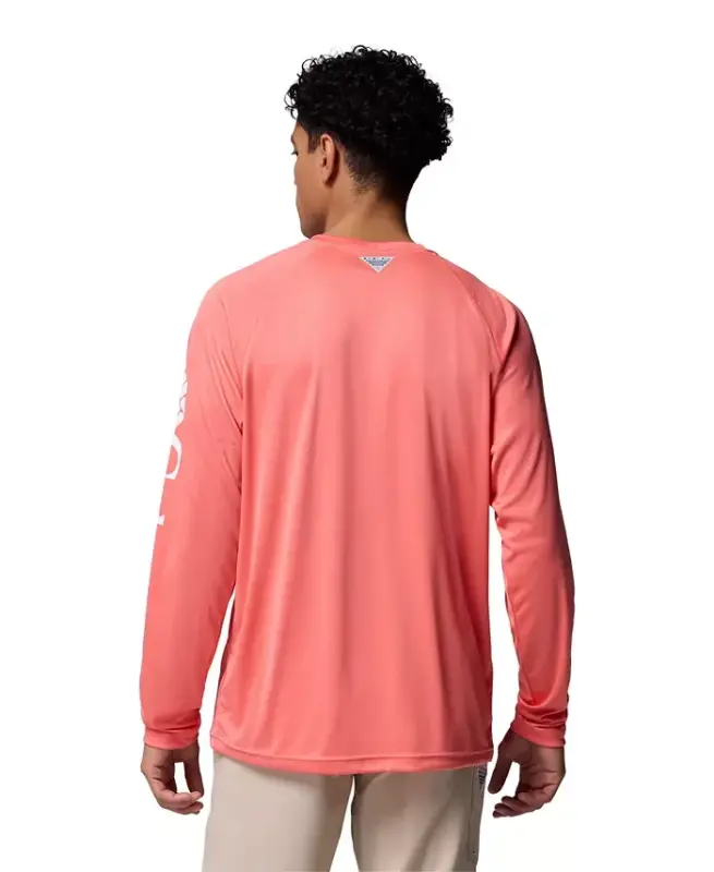 Men's Quick Dry Long-Sleeve T-Shirt - Melonade/White Logo - 6