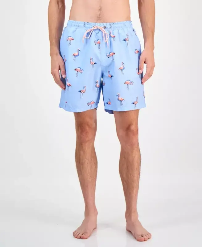 Men's Quick-Dry Performance Flamingo-Print 7