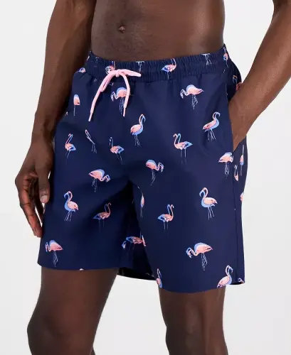 Men's Quick-Dry Performance Flamingo-Print 7