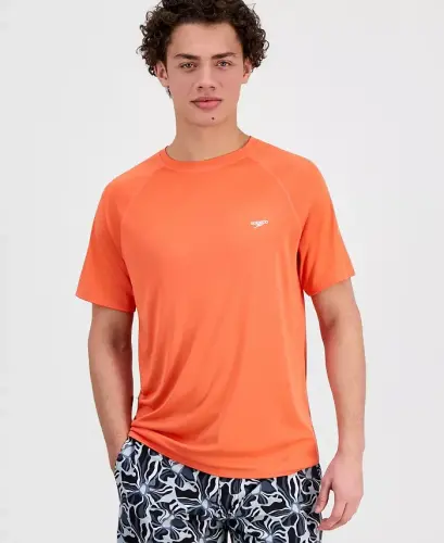 Men's Quick-Dry UPF 50+ Rash Guard - Trop Coral 