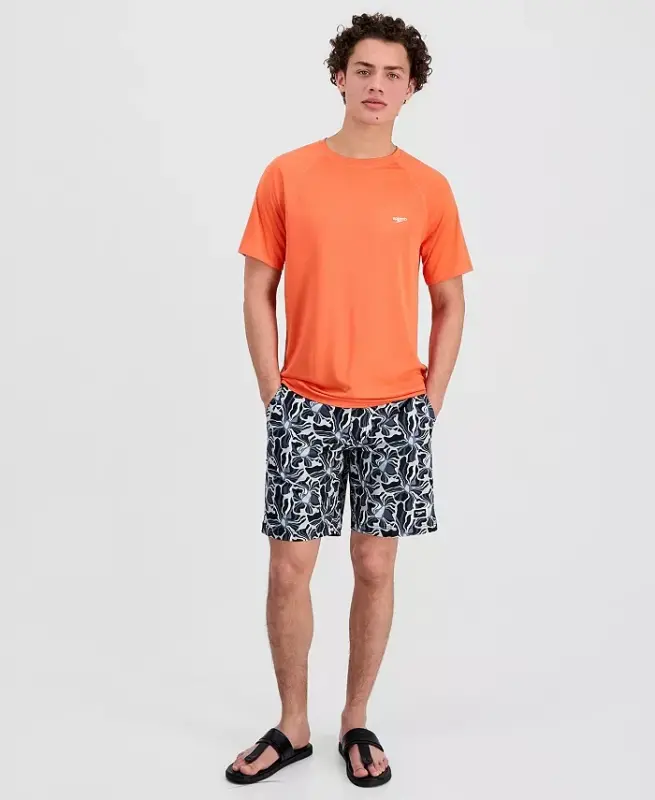 Men's Quick-Dry UPF 50+ Rash Guard - Trop Coral - 2