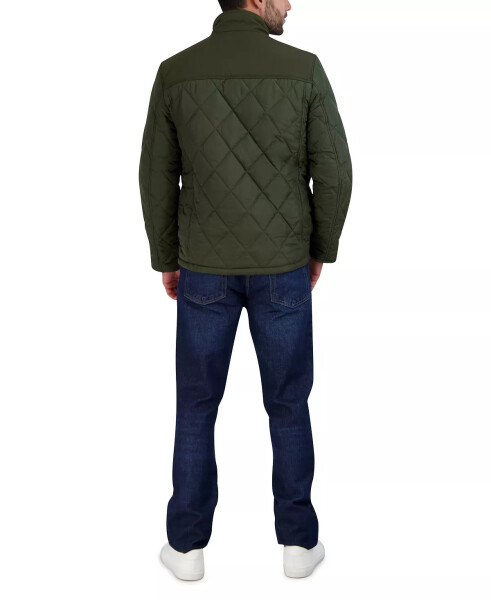 Men's Quilted Barn Jacket Army Green - 8