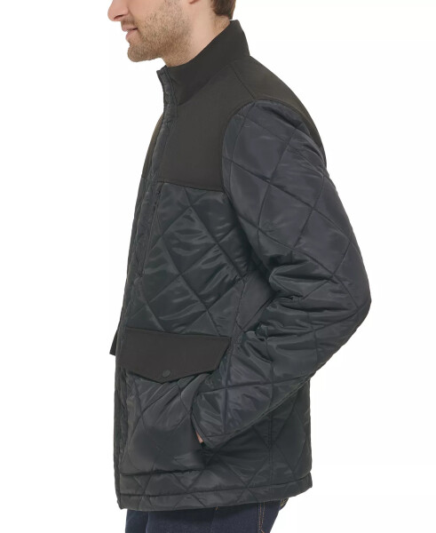 Men's Quilted Barn Jacket Black - 3