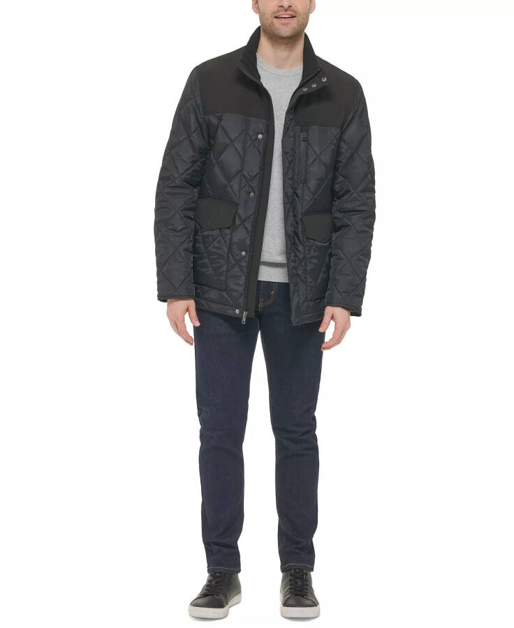 Men's Quilted Barn Jacket Black - 4