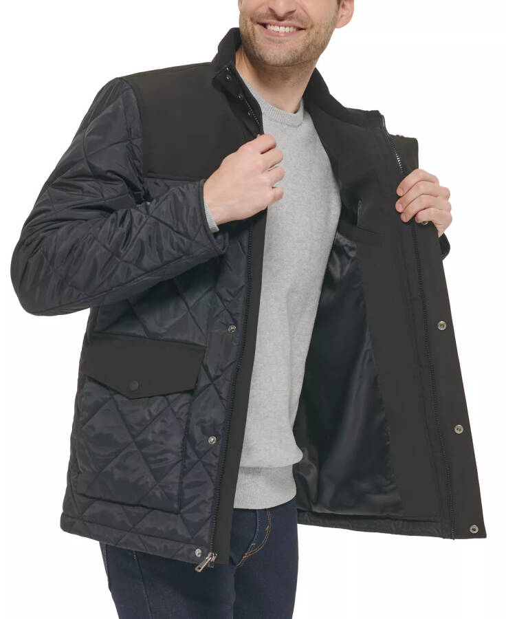 Men's Quilted Barn Jacket Black - 6