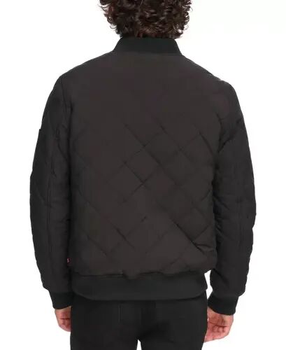 Men's Quilted Fashion Bomber Jacket - Black - Levi's (1)