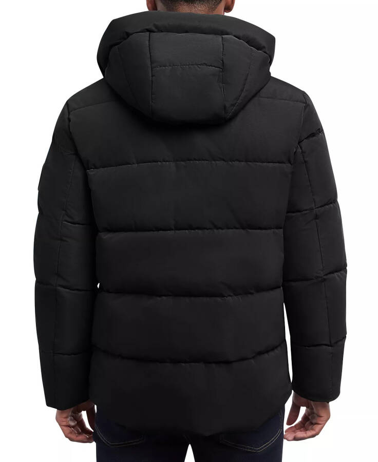 Men's Quilted Hooded Puffer Jacket Black - 6