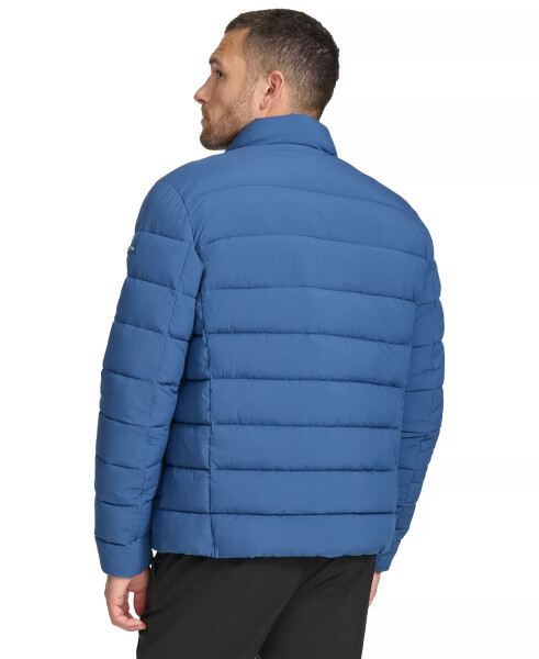 Men's Quilted Infinite Stretch Water-Resistant Puffer Jacket Blue - 2