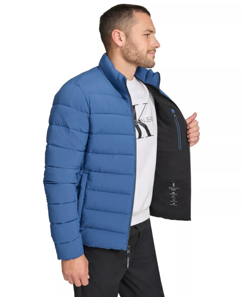 Men's Quilted Infinite Stretch Water-Resistant Puffer Jacket Blue - 5