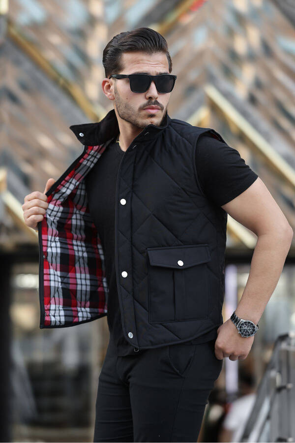 Men's Quilted Vest - 1