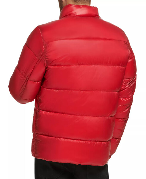 Men's Quilted Water-Resistant Puffer Jacket Deep Red - 2