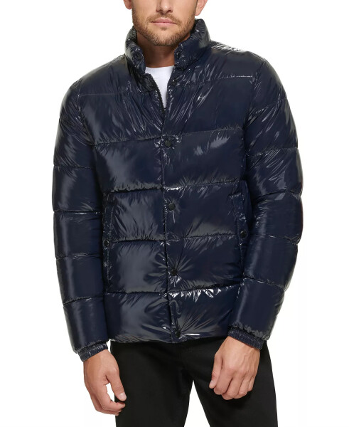 Men's Quilted Water-Resistant Puffer Jacket True Navy - 1