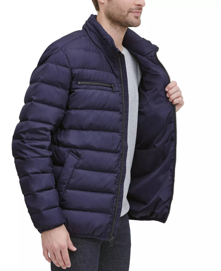 Men's Quilted Zip-Front Jacket - Navy - 4