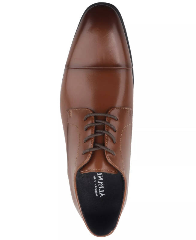 Men's Quinn Cap-Toe Oxford Dress Shoe, Created for Modazone-Tan - 7