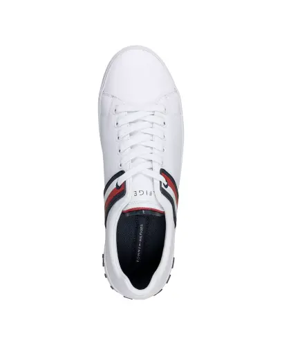 Men's Ramus Stripe Lace-Up Sneakers-White Multi - 4