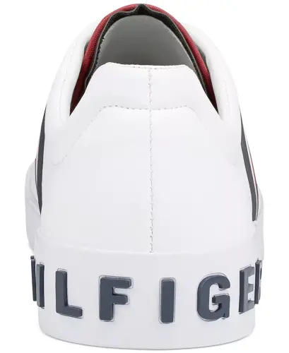 Men's Ramus Stripe Lace-Up Sneakers-White Multi - 8