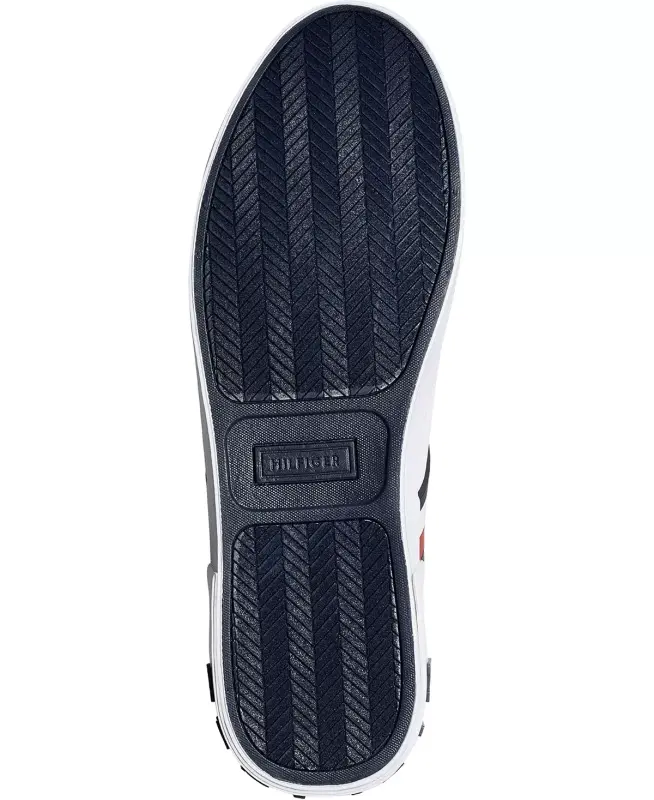 Men's Ramus Stripe Lace-Up Sneakers-White Multi - 10