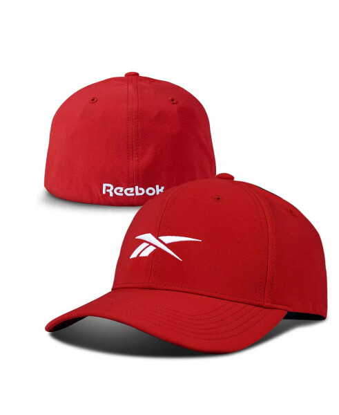 Men's Range Embroidered Logo Cap Vector Red - 12