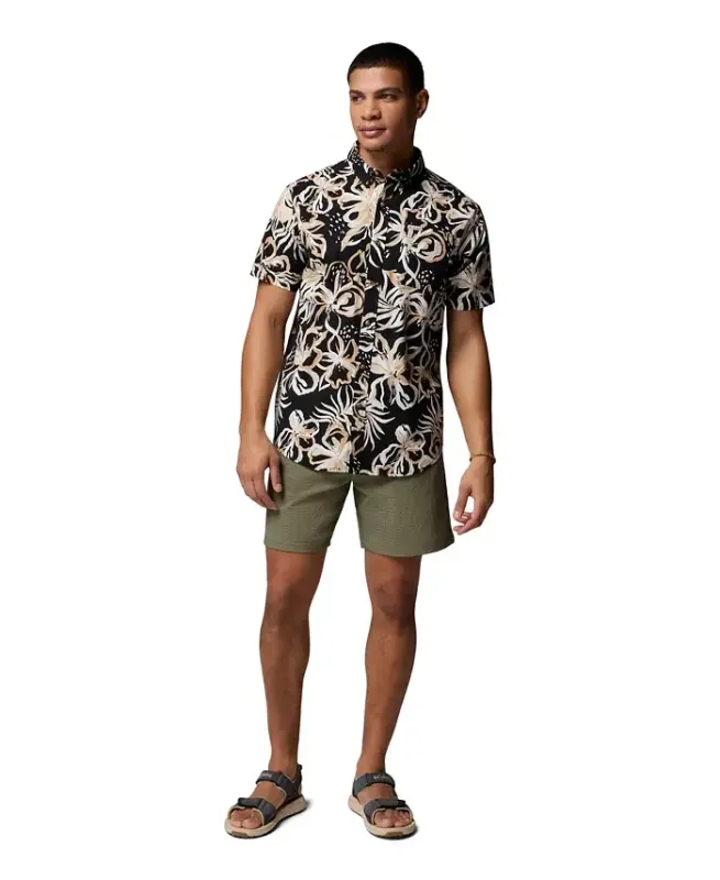 Men's Rapid Rivers Printed Shirt - Black Tropic - 2