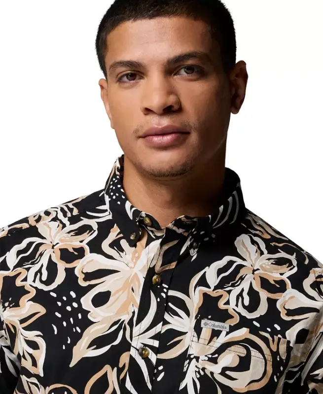 Men's Rapid Rivers Printed Shirt - Black Tropic - 4