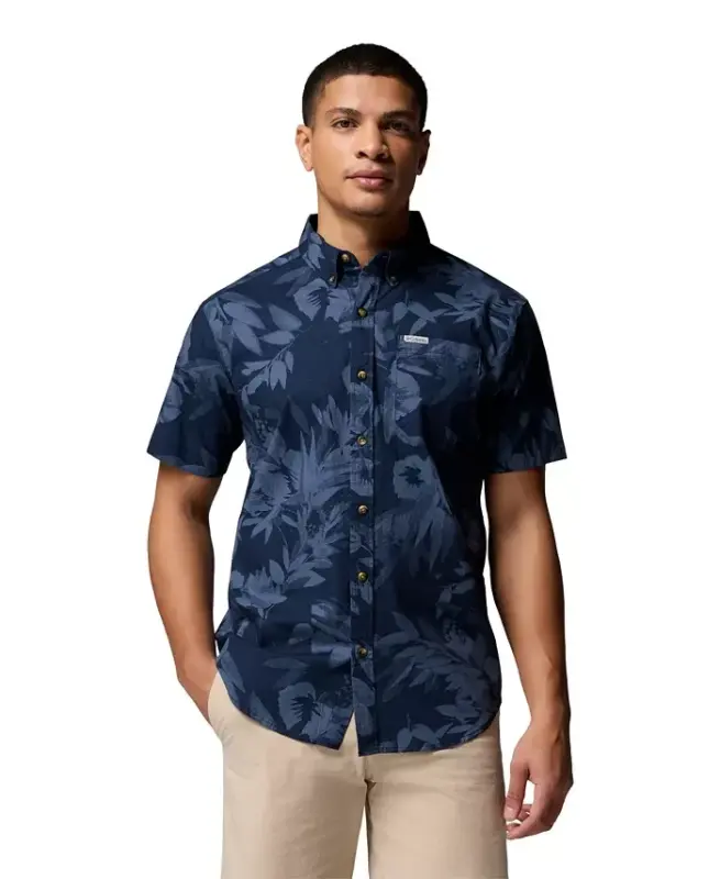 Men's Rapid Rivers Printed Shirt - Col Navy - 1